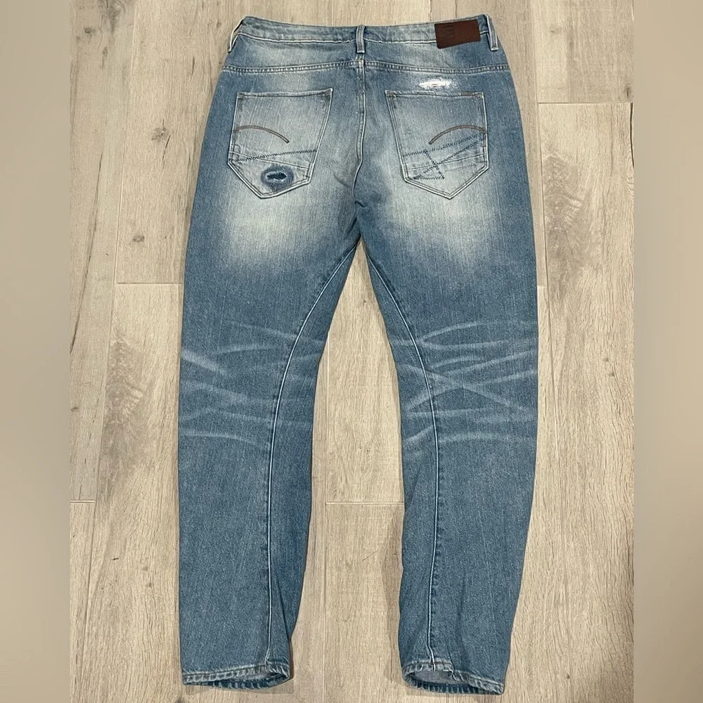 G-Star Raw Arc 3D Low Boyfriend Denim Light Aged Restored size 25/30